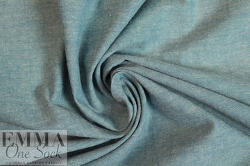 NY designer cotton chambray shirting - dusty blue .95 yds