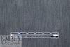 Italian upscale viscose/silk/elastic denim - midnight blue/gray .5 yds