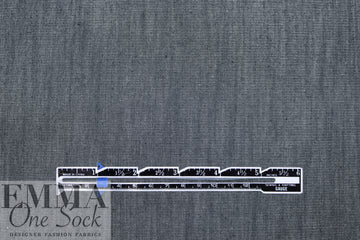 Italian upscale viscose/silk/elastic denim - midnight blue/gray .5 yds