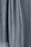 Italian upscale viscose/silk/elastic denim - midnight blue/gray .5 yds