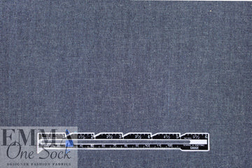 NY designer lightweight cotton chambray denim - dark blue .5 yds