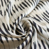 Italian 'shibori' yoryu polysilk - champagne/black