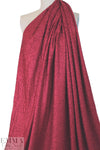 'French tweed' viscose blend boucle' - rouge