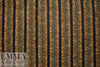 Italian Chane1 fringed stripe boucle' - spice/black/leaf 1.75 yd