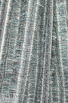 Chane1 fringed stripe boucle' - cloudy blue/black/cream