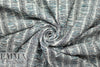 Chane1 fringed stripe boucle' - cloudy blue/black/cream 1 yard