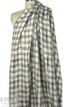 NY designer 'Chanel-style' autumn/cream boucle' plaid woven