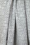 NY designer 'Chanel-style' black/white boucle' woven