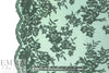 Monique Lhui11er double scallop chantilly lace - forest