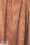 NY designer cinnamon/ivory little graphic silk charmeuse 1.625 yd