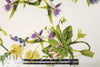 cottage garden floral silk charmeuse 1.75 yd