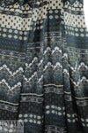 NY designer intricate graphic silk charmeuse