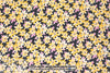 NY designer citrine/midnight floral silk charmeuse