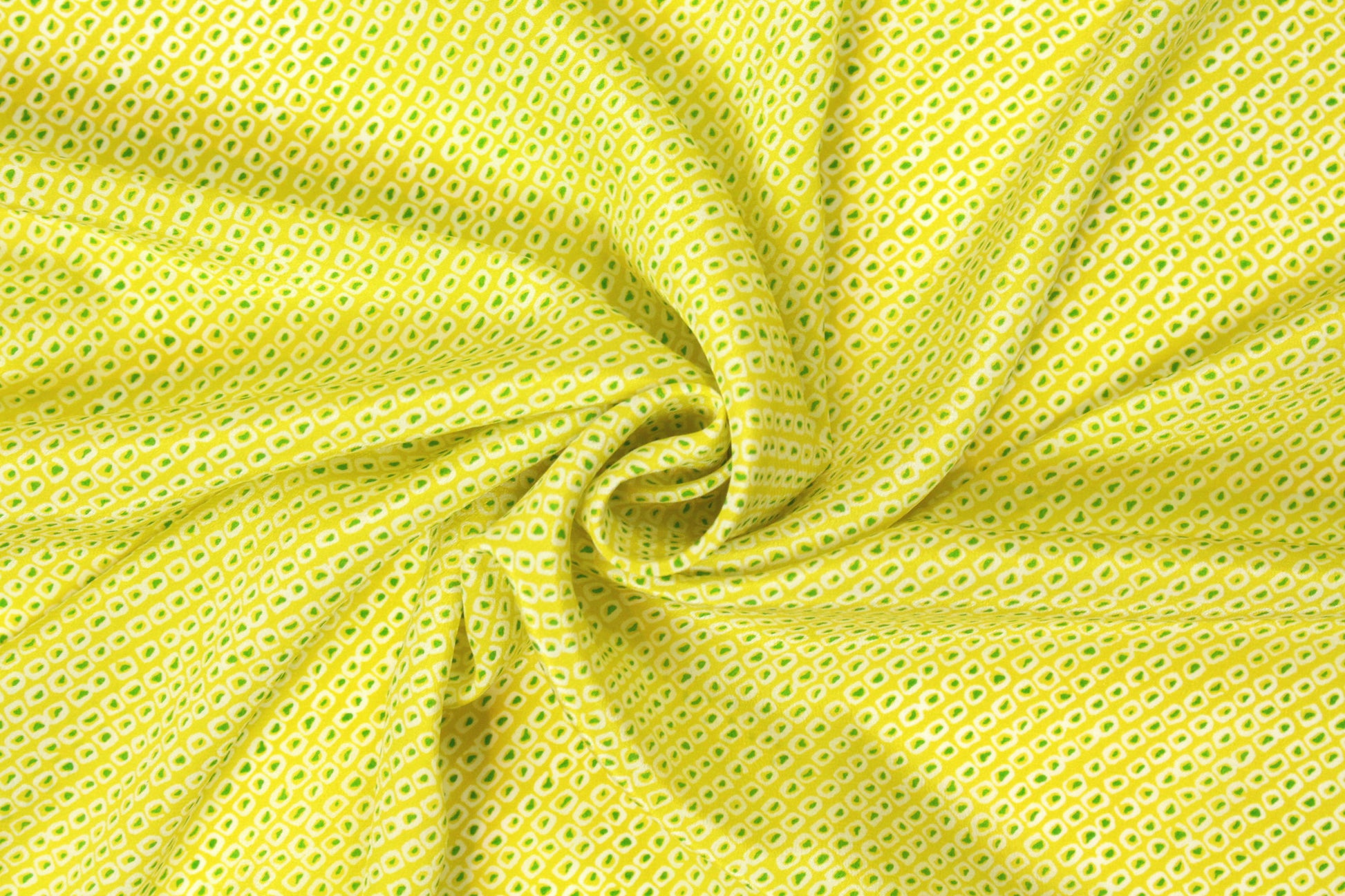 NY designer lemon lime little graphic silk charmeuse
