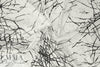 Whit silk stretch charmeuse - 'winter branches'