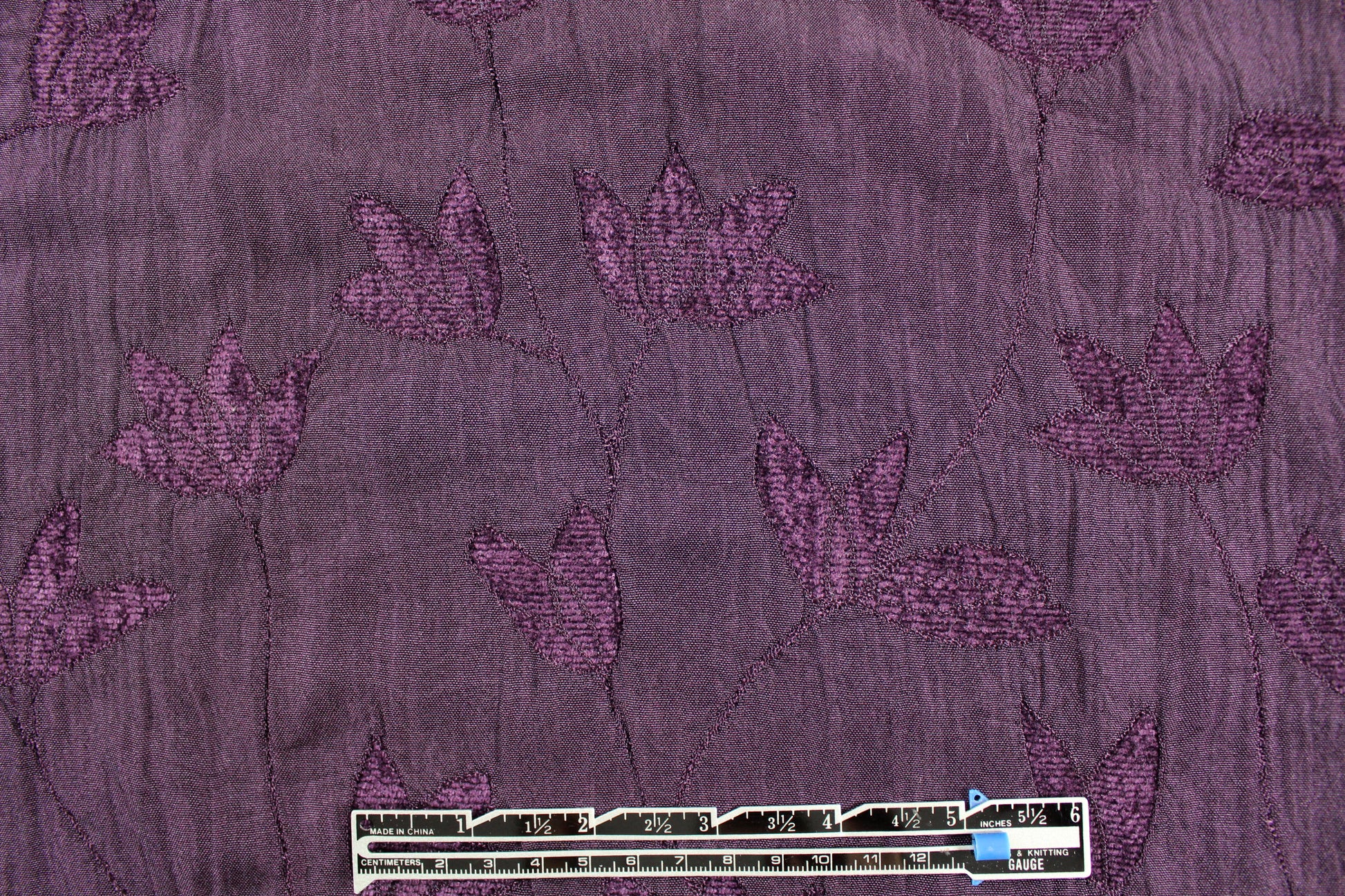 Tah@ri gloxinia 2-ply chenille brocade 1.375 yds