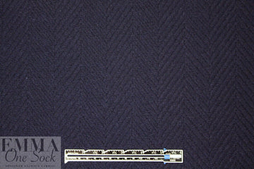 famous designer Italian wool chevron doublecloth - navy