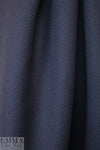 famous designer Italian wool chevron doublecloth - navy .75 yds