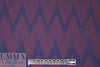 NY designer chevron yarn dyed knit - brick/navy