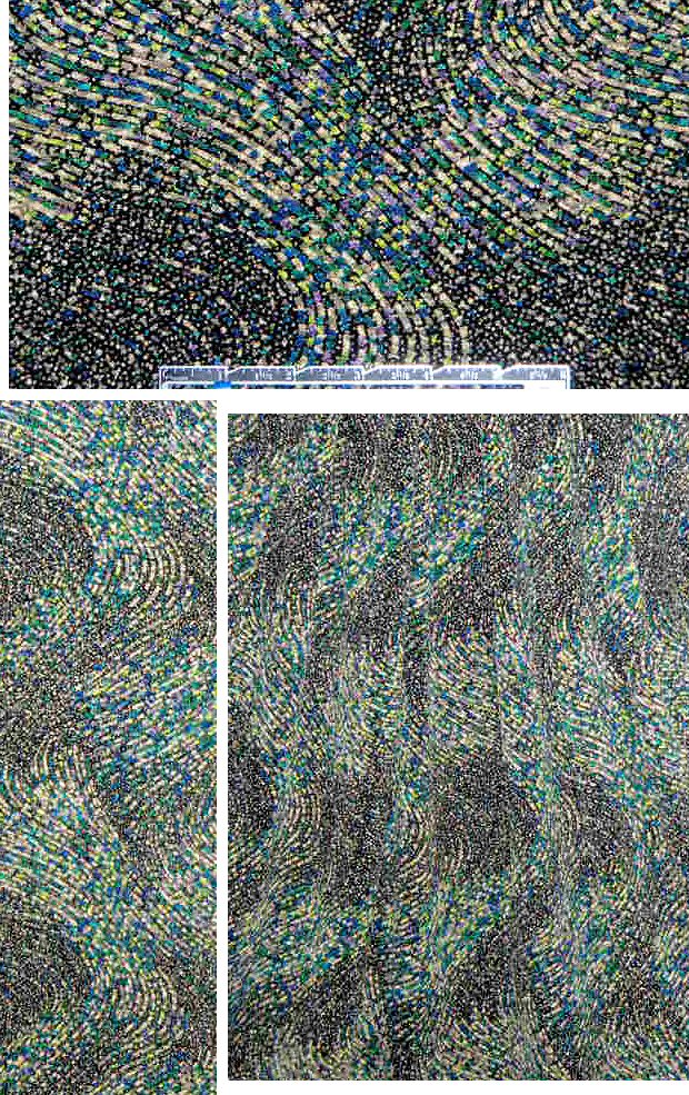 2-ply textured matelasse knit - emerald/sapphire 1.875 yd