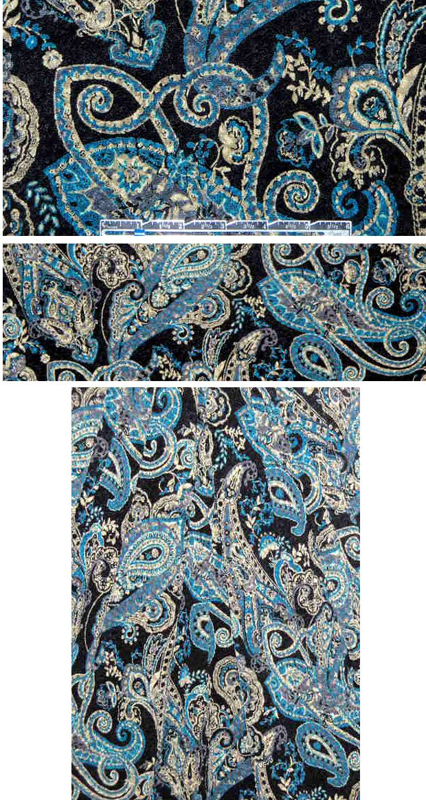 2-ply textured matelasse knit - cadet paisley