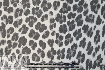 Italian leopard print silk chiffon