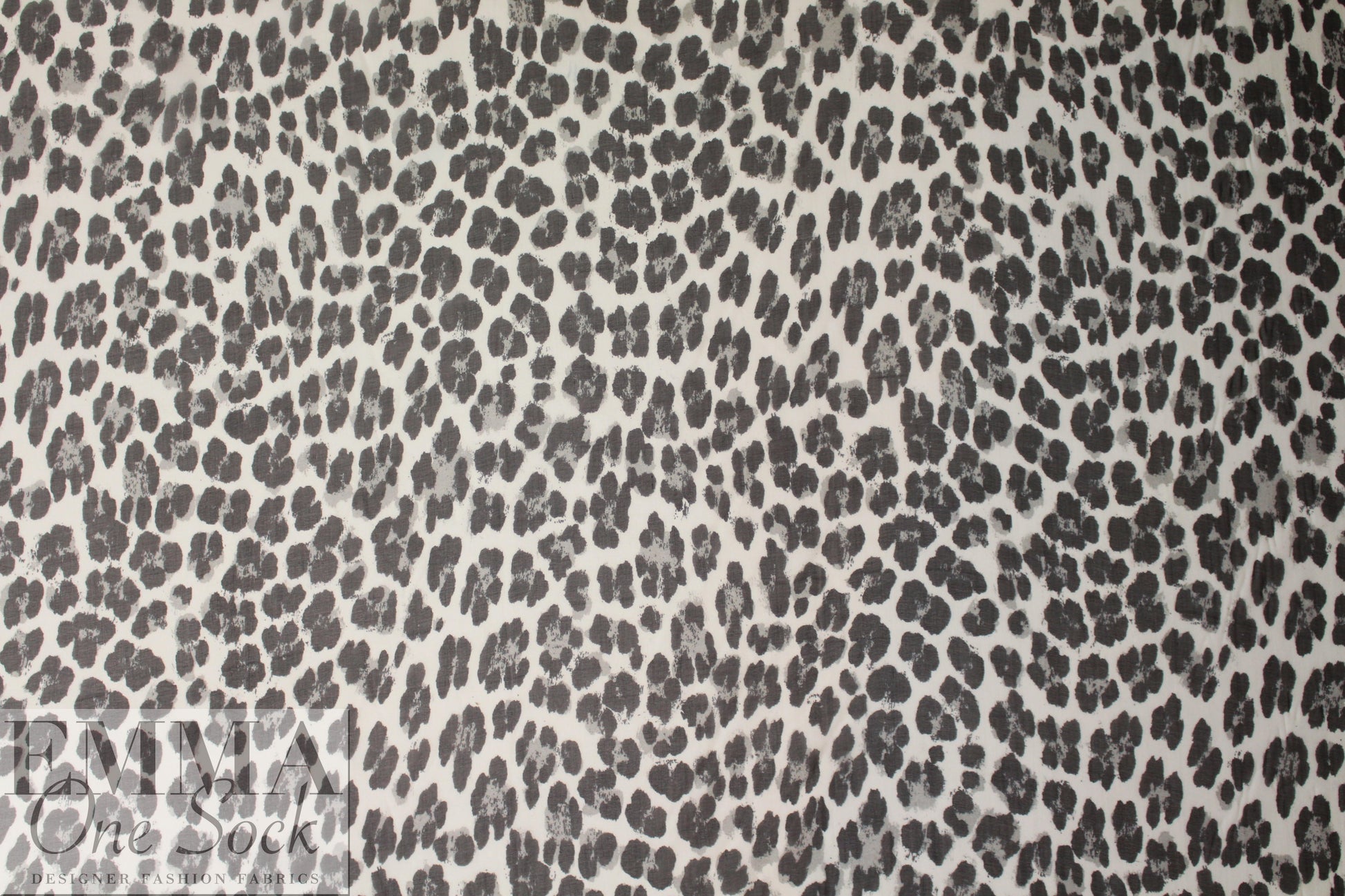 Italian leopard print silk chiffon 1.75 yds