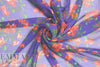Caroline C0nstas falling blossoms silk chiffon 1.375 yd