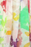 Caroline C0nstas coloful silhouette silk chiffon