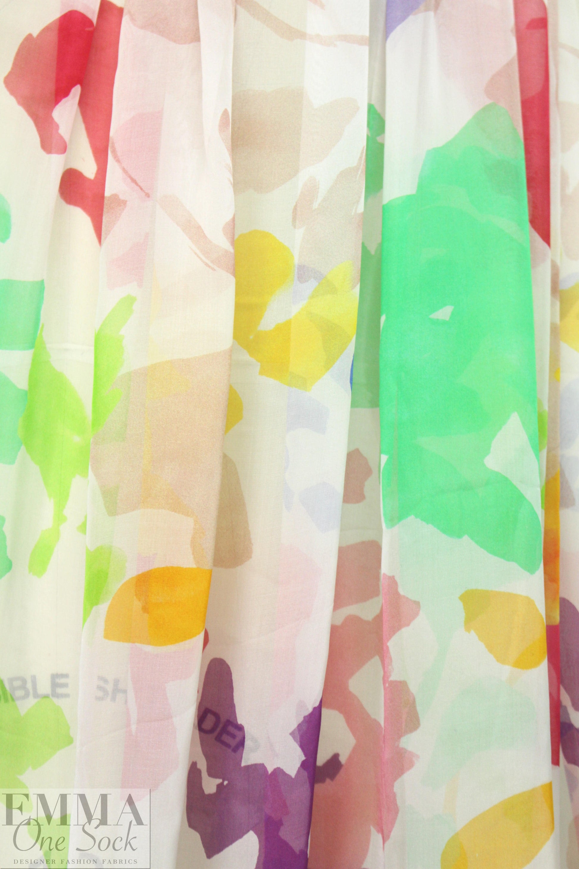 Caroline C0nstas coloful silhouette silk chiffon