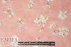 Caroline C0nstas peachy pink blossoms silk chiffon