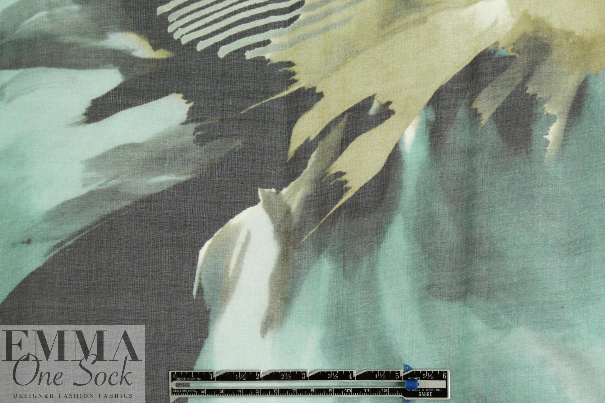 Carmen Marc Va1vo painterly flowers silk chiffon
