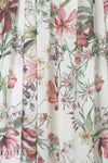 Carmen Marc Va1vo elegant floral 'poly-silk' chiffon