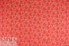 Italian intricate red floral silk chiffon 2 yd