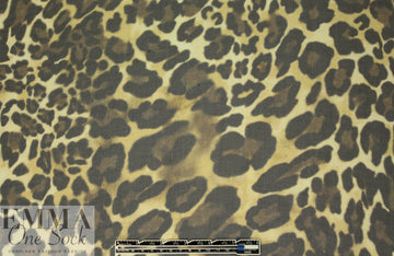 NY designer leopard print silk chiffon 1.875 yd