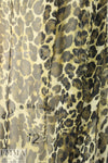 NY designer leopard print silk chiffon
