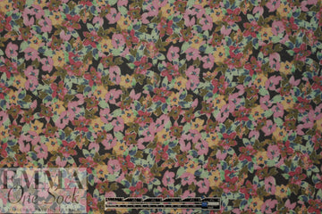 NY designer 'dainty flowers' print polysilk chiffon 1 yard