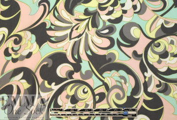 NY designer Pucci-esque print silk chiffon