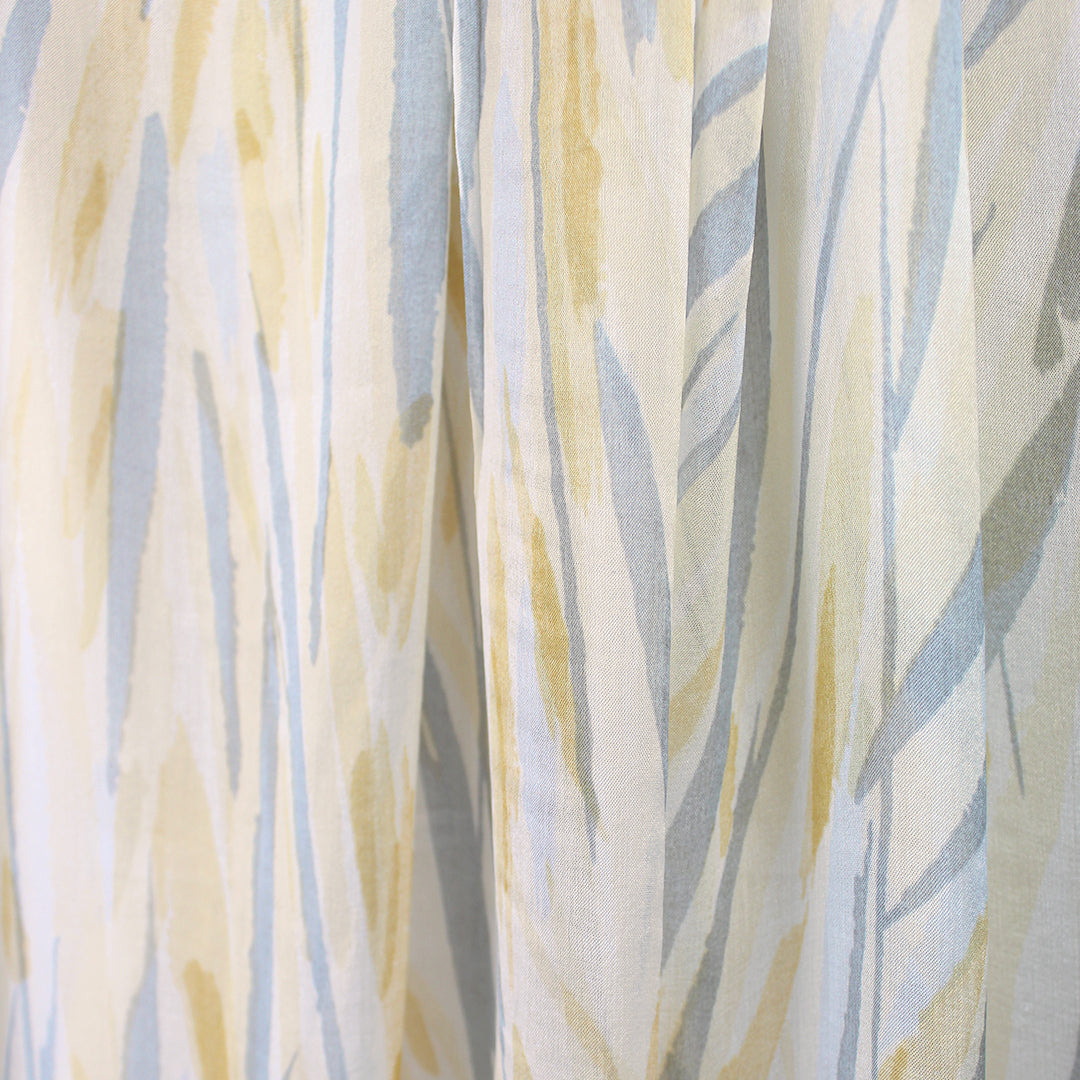 French 'painted streams' silk chiffon 1 yard