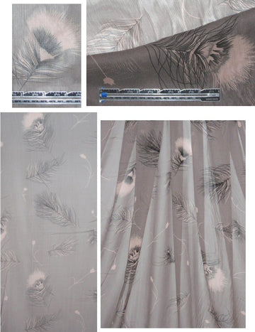 Sun0 feathers floating crinkle stretch silk chiffon