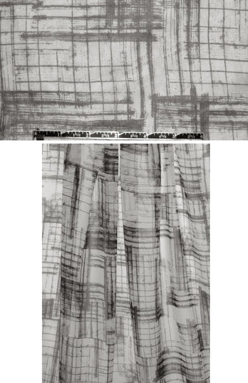 Sun0 crosshatch stretch silk chiffon