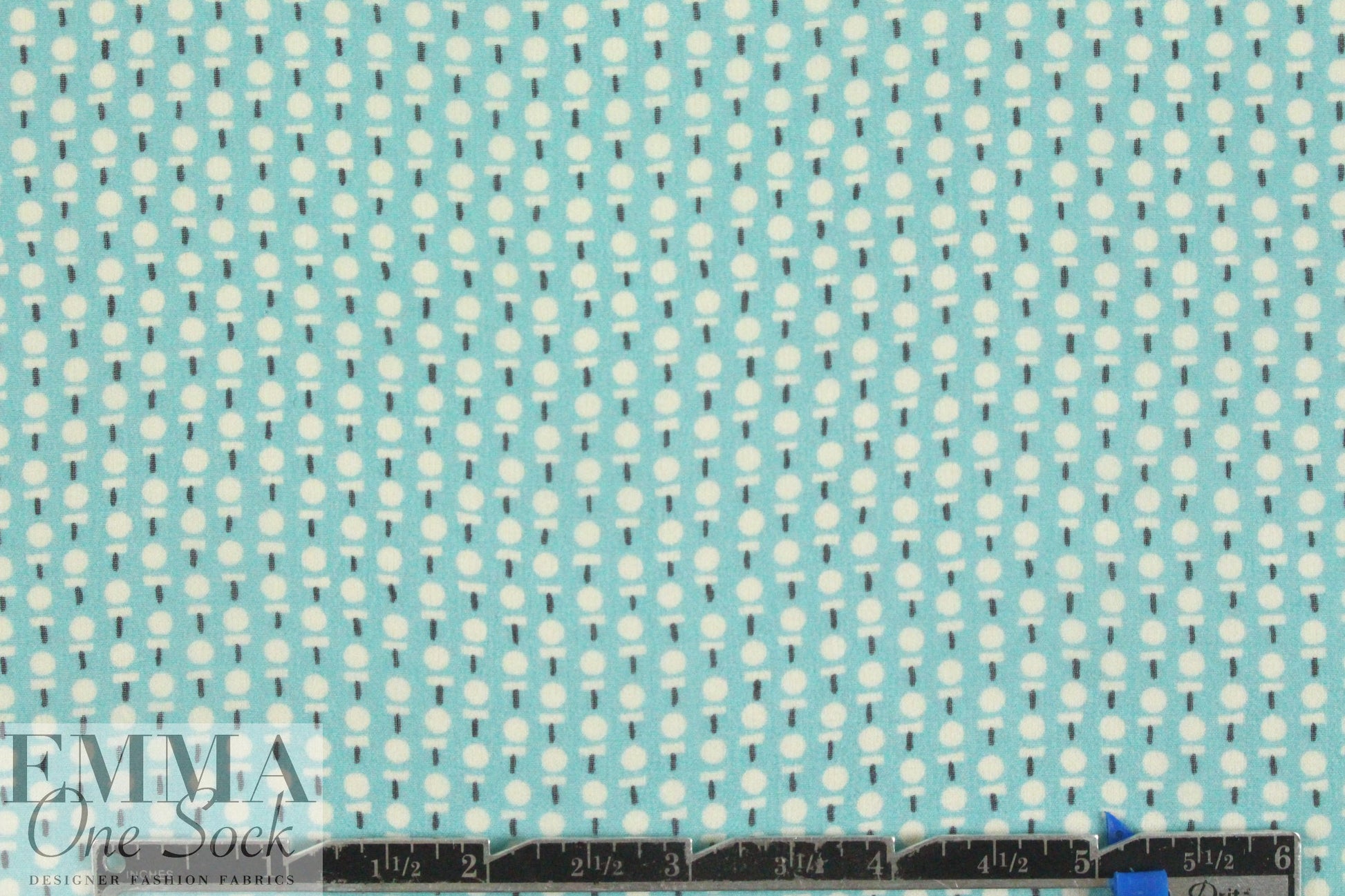 The0ry Italian aqua teeny dot silk chiffon