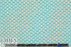 The0ry Italian aqua teeny dot silk chiffon .75 yds
