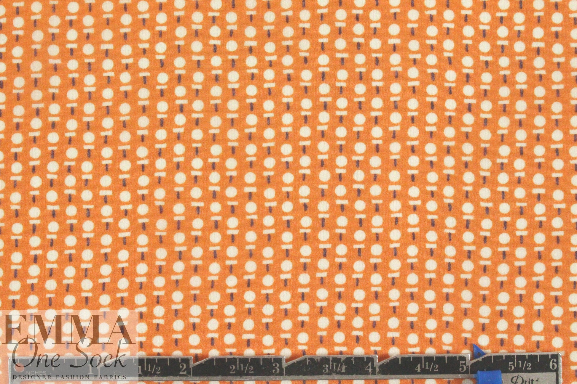 The0ry Italian tangerine teeny dot silk chiffon