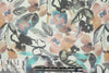 NY designer silk chiffon - painted flowers