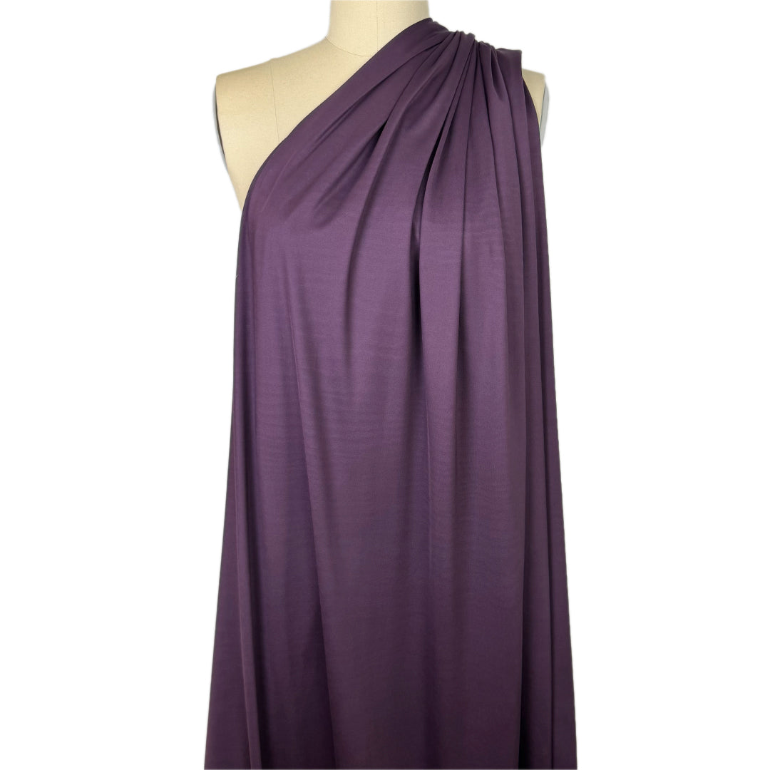 recycled chito mid-weight athletic knit - eggplant 2.25 yds