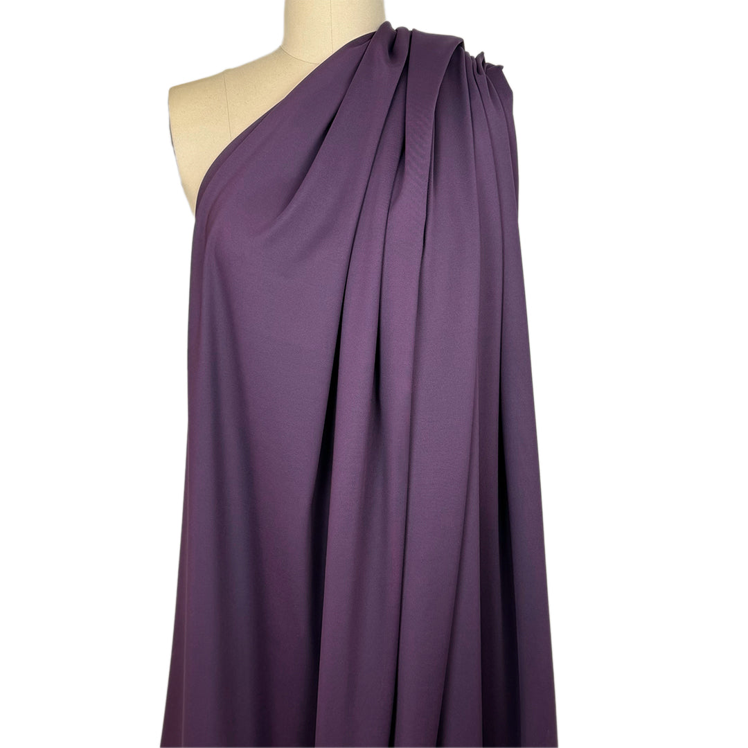 recycled chito 'hi-count' athletic knit - eggplant 2 yd