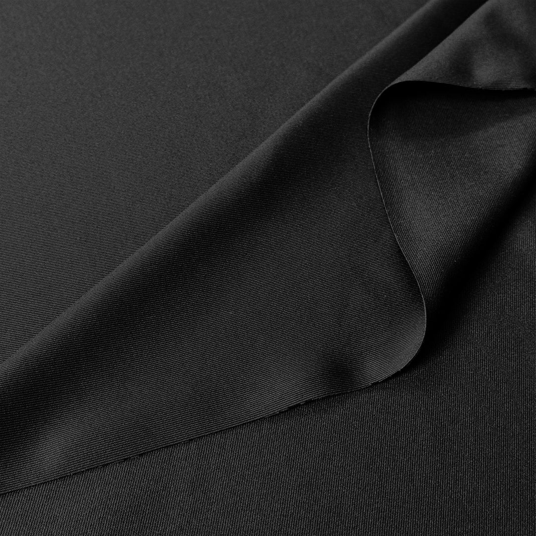 recycled chito 'hi-count' athletic knit - black 2.5 yd