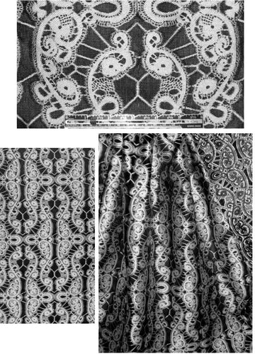 Praba1 Gurung clip jacquard brocade - lace design