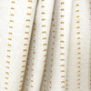 Italian "swiss dot" clipped weave linen blend - yellow